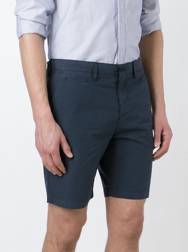 New Burberry London Indigo LW MIL Chino Shorts Pants Size 36 - Picture 5 of 6