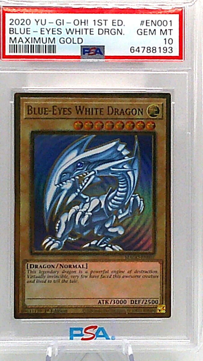 2020 1st Edition Yugioh Maximum Gold Blue Eyes White Dragon