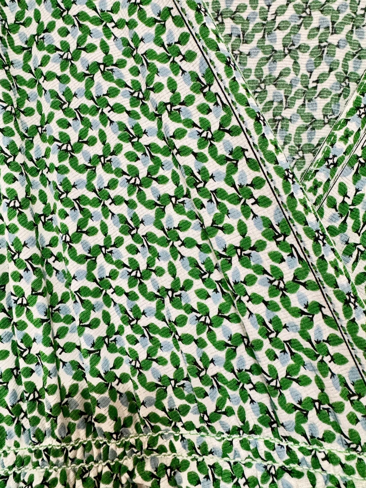 Jersey Max Studio PLUS en capas midi verde floral 3X Foto 2 de 4