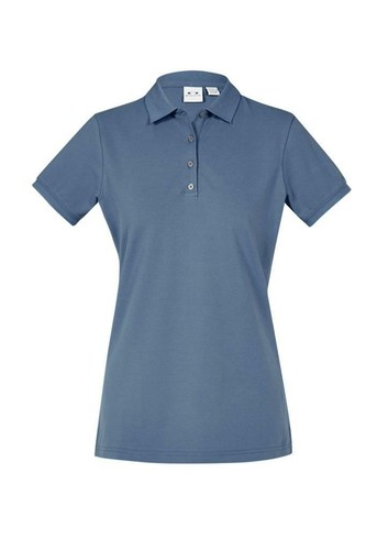 10 x Ladies City Polo Shirt Top Premium Cotton Stretch Casual Women Work P105LS - Picture 8 of 17