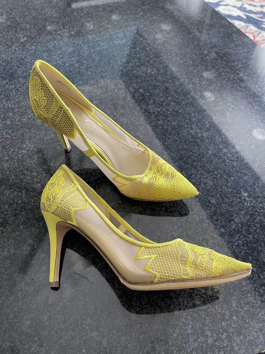 Jessica simpson sales yellow heels