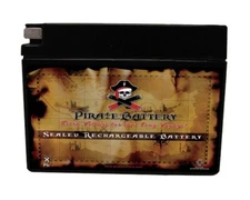 	Pirate Battery 4B-BS Maintenance Free Replacement Battery for Suzuki and Yam...