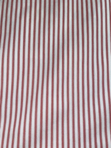 Covington Fabrics New Woven Ticking 31 Red Drapery - Picture 5 of 10