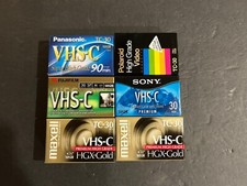 Lot of 6 - TC 30 Tapes VHS-C Camcorder Tapes New Old Stock Sealed