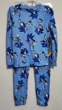 2 Piece Sonic The Hedgehog Print Boys Size 6 Pajama Set Long-Sleeve Pants