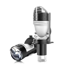 2x 9003 H4 LED Projector Lens Headlight Bulbs Kit High-Low Beam 160W 6000K White