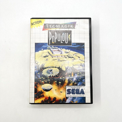 POPULOUS - SEGA MASTER SYSTEM - PAL - OVP - SPIEL - BULLFROG - ADVENTURE