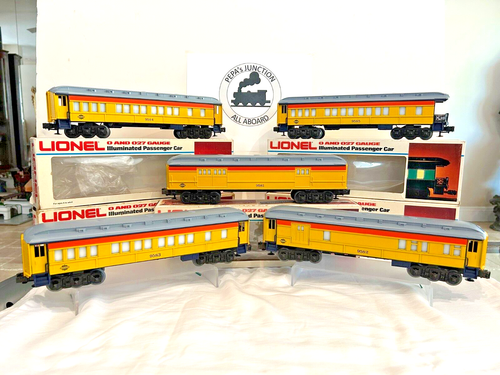 LIONEL 6-9581 -9582-9583-9584-9585 #3 CHESSIE STEAM (5)PASSENGER CAR SET LK/N-OB - Picture 2 of 5