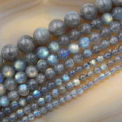 Natural Labradorite Gemstone Round Beads 15.5'' Strand