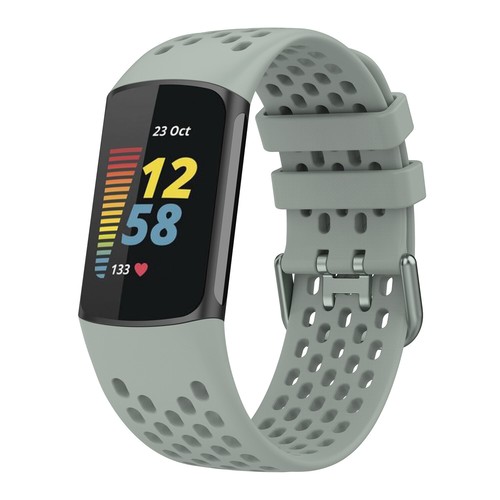 For Fitbit Charge 5 Wristband Silicone Sports Replacement Breathable Band Strap - 第 15/24 張圖片