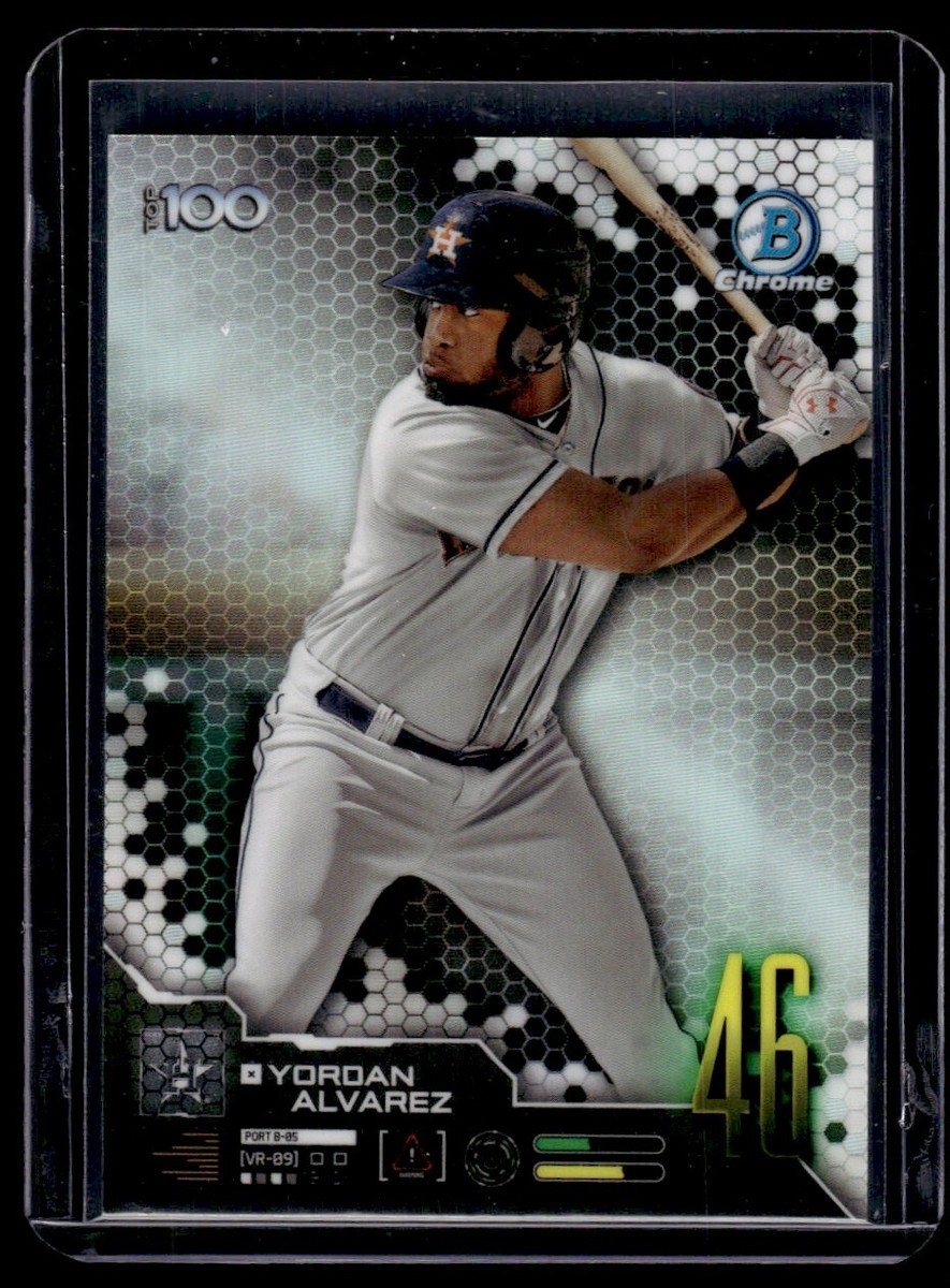 スポーツ選手 yordan alvarez 2nd bowman Gold Top100 2019 Bowman Top 100 Yordan Alvarez Houston Astros ##46 | eBay