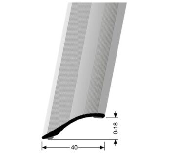 PARKETTFREUND Anpass- und Rampenprofil PF 247 SK 100 cm 40x0-18mm Alu elox. Sand