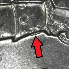 2021-P Washington Crossing Delaware DDR Doubled Die Reverse Error/Variety Circ.