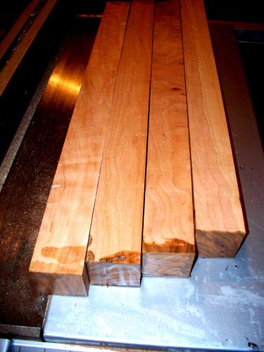 FOUR 4 KILN DRIED BLACK CHERRY TURNING BLOCKS LATHE WOOD BLANKS 3 X 3 X G2U