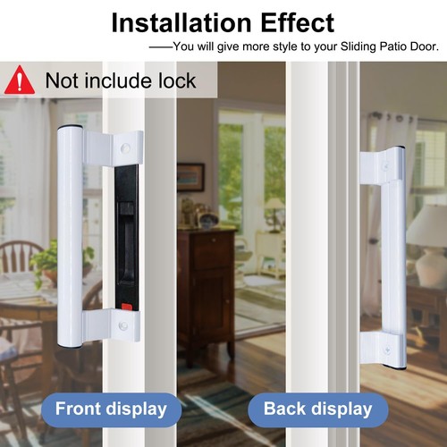 Sliding Door Handle 8" Aluminum Sliding Glass Door Pull - Sliding Patio Door ... - Picture 5 of 6