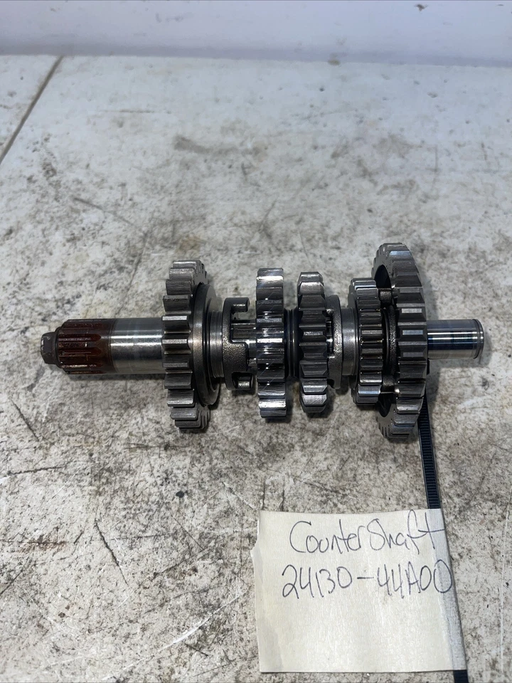 2007 SUZUKI DRZ125L OEM COUNTER SHAFT TRANSMISSION 24130-44A00 - Image 3 of 4