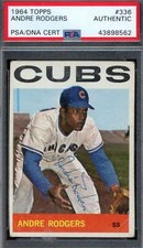 Andre Rodgers PSA DNA Signed 1964 Topps Autograph