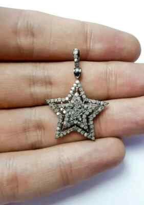 Star Pendant Jewelry Findings 925 Sterling Silver Handmade Findings Women's Gift
