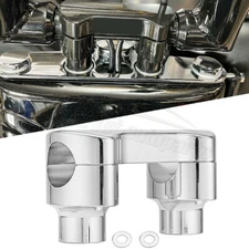 2" Risers 1.25" Handlebar  Clamp For Harley Dyna Fat Bob 08+ Wide Glide 10-17