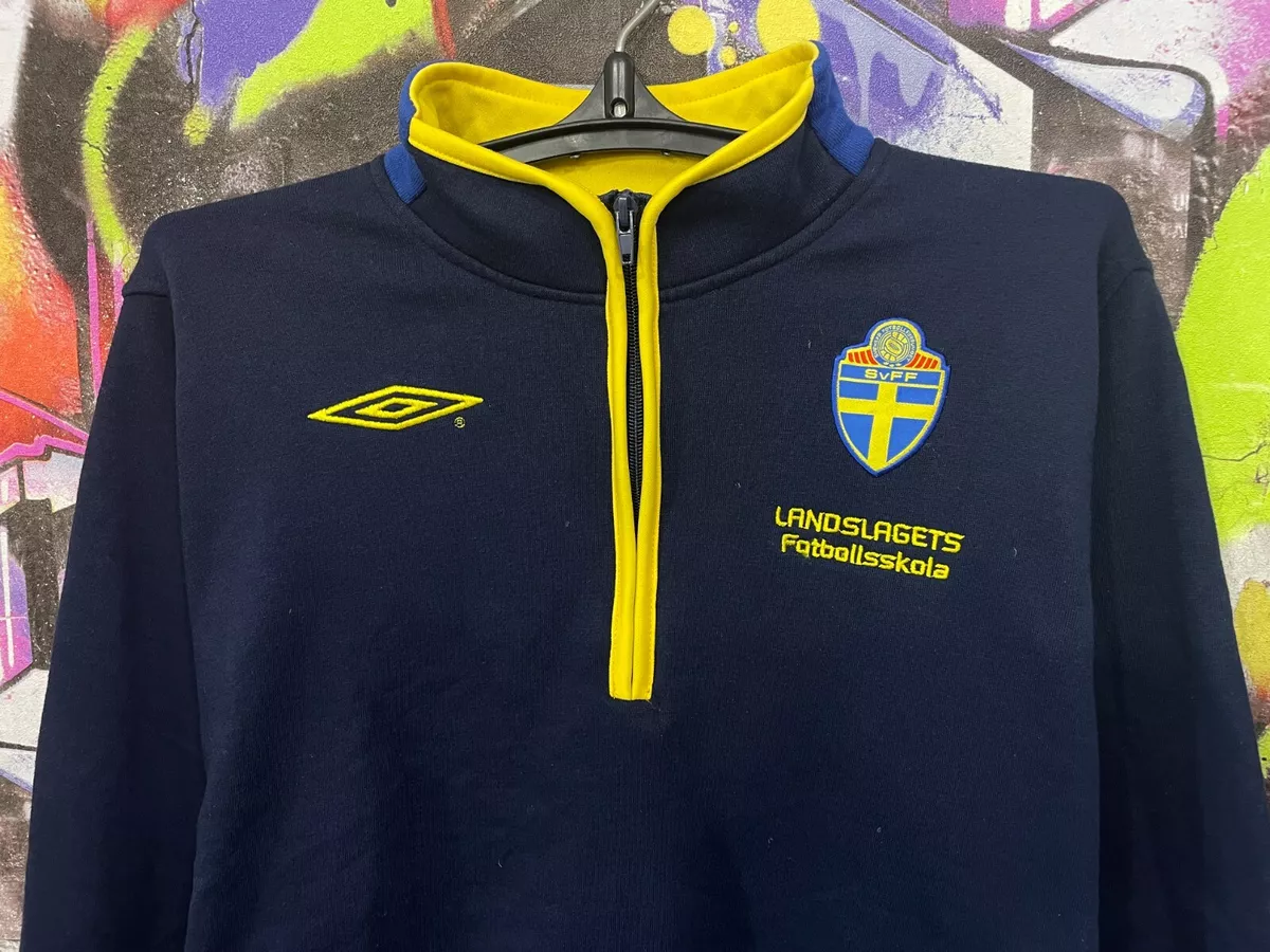 Sweden National Football Team SVFF Soccer Sweatshirt Longsleeve Jersey Mens M