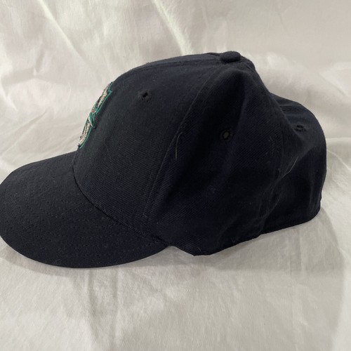 Vintage Authentic Collection Mariners MLB New Era 59fifty USA Made Sz 7 Cap Hat - Picture 3 of 11