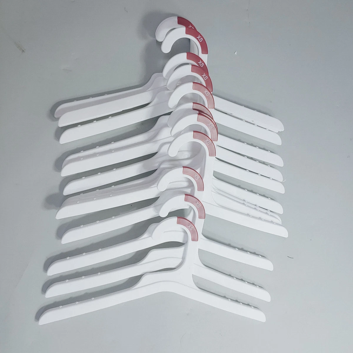 Lot of 13 Target Brand 12 White Plastic Size XS Retail Plastic Clothes  Hangers