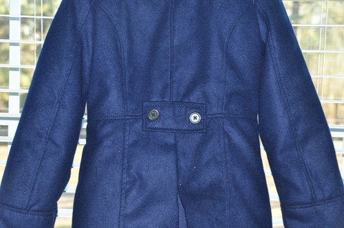 London Fog Girls Classic Navy 2 Pocket Double Breasted Peacoat Jacket Small 7/8 - Picture 4 of 4
