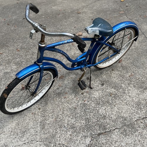 Vintage Late 60's Schwinn 26" Hollywood Blue Men/LadiesCruiser Bicycle - Picture 2 of 19