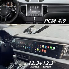 12.3'' Dual screen car media player for Porsche Macan S 2014-2017 GPS DSP WiFi