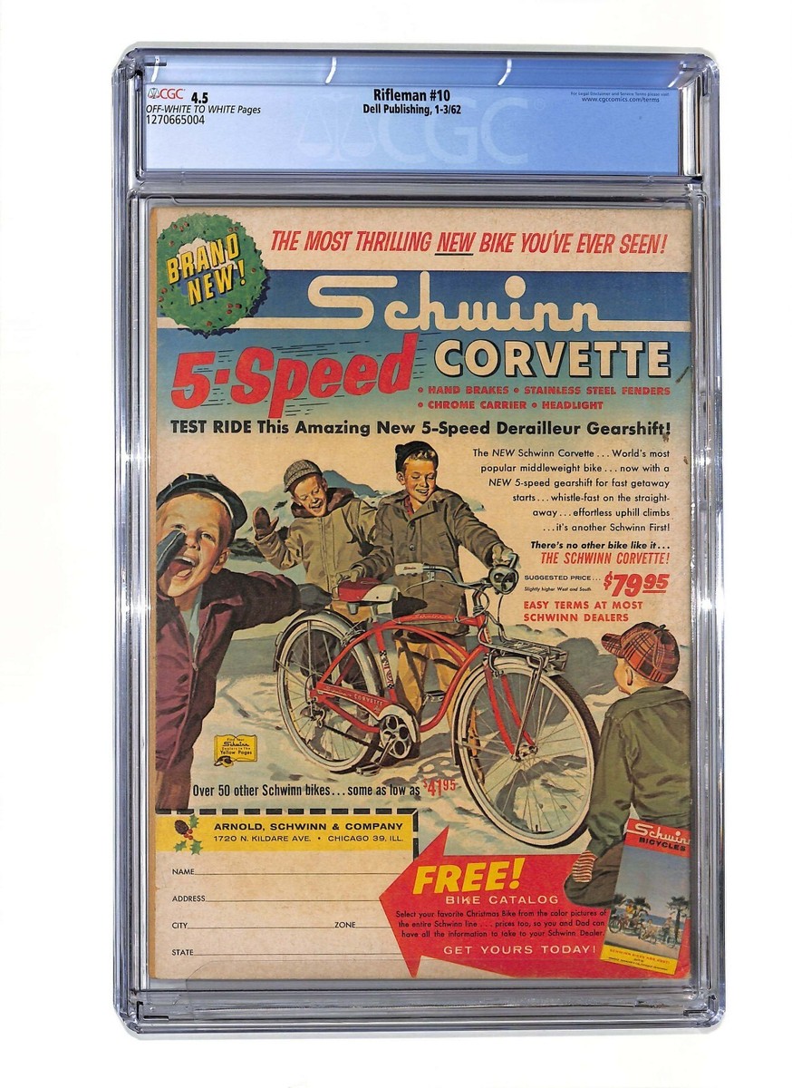 Rifleman #10 (1962) CGC 4.5 All-Time Classic Chuck Connors Wood