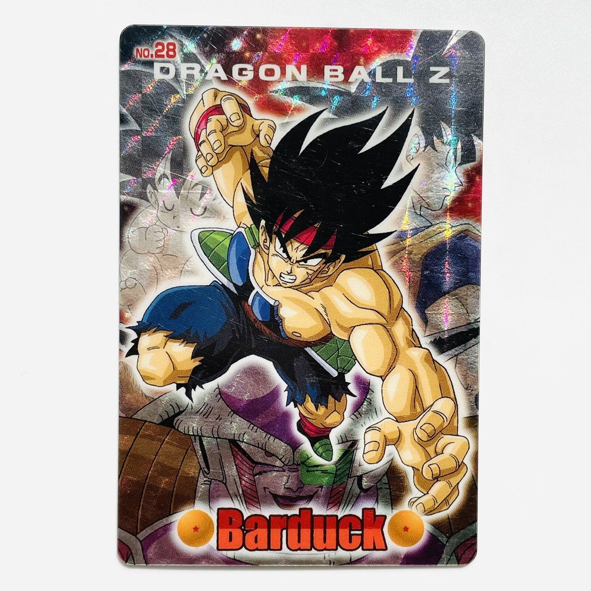 2006 Vintage Rare Dragon Ball Carddass Gummies Card No. 28 Bardock