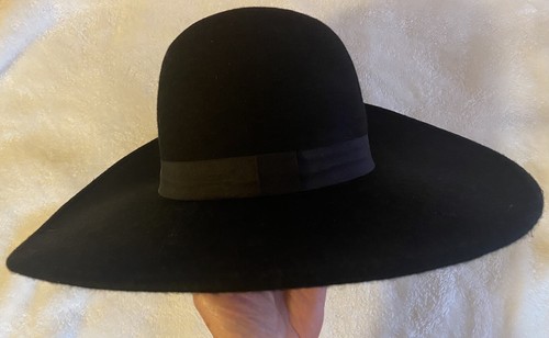 Killstar Mütze mit breiter Krempe für Damen schwarz Kaschmir " - Bild 3 von 4