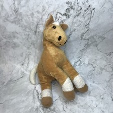 Animal Alley Horse Pony Brown White Plush Toys R Us Stuffed Toy Animal