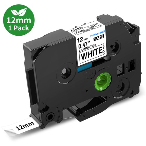 Label Tape fit Brother TZe-231 TZ-231 White 12mm 0.47 inch P-Touch PT-1000 H101C - Picture 29 of 147
