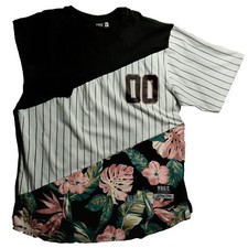 Huge Fashion Exchange T Shirt 4XL Official Brand Jersey 00 Hawaiian Black White