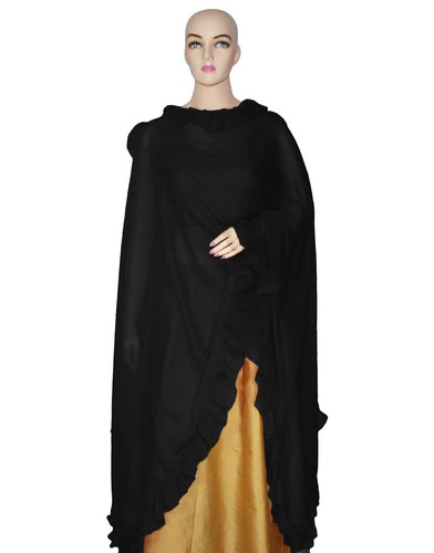 Dupatta Chunni Scarf Plain Ruffle Frill Semi Chiffon Stole Hijab Veil For Women - 第 14/36 張圖片