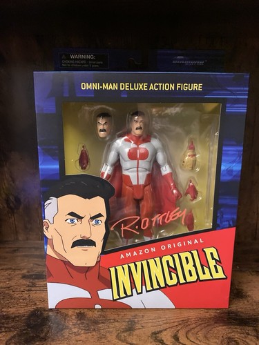 Invincible Series Omni-Man Action Figure Signed Kirkman Walker Ottley Autograph