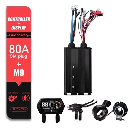 E-Bike 48V 72V 80A 3000W/5000W Sinus Controller + LCD-Display Farbbildschirm Set - Bild 32 von 35