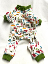 Small Dog Green Fish Print PJs- Size XS