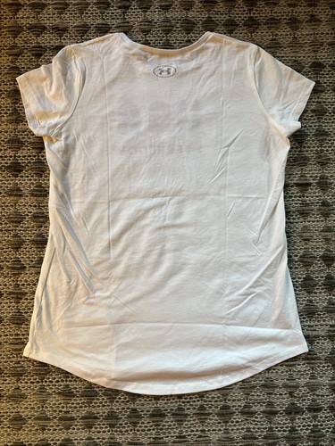 Under Armour America Freedom SS Shirt 4th of July Girls Youth L Red White Blue - Picture 7 of 12