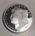 1-Troy oz Sunshine Mint Morgan Design .999 Fine Silver Round Mint Mark SMI