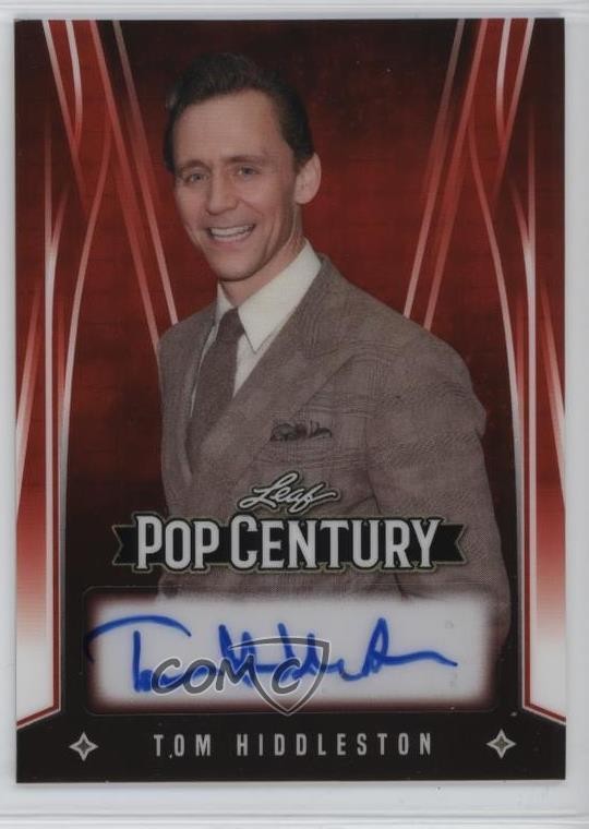 2025 Leaf Metal Pop Century Red Prismatic 1/1 Tom Hiddleston #BA-TH2 Auto ob9
