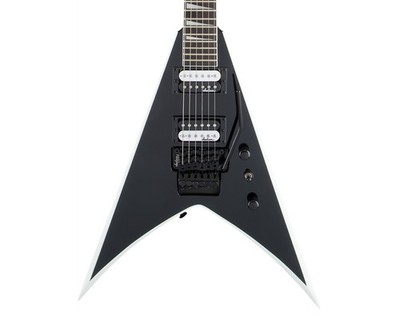 Used Jackson JS Series King V JS32 - Black with White Bevels w/ Amaranth FB