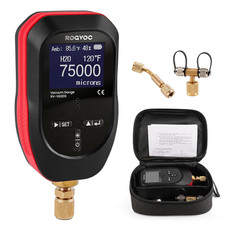 Digital Vacuum Gauge Micron Vacuum Gauge Tester With 11 Units 716 Inch-20 Un Digital Vacuum Gauge Micron Vacuum Gauge Tester With 11 Units 716 Inch-20 Un