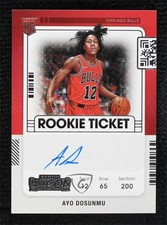 2021-22 Panini Contenders Rookie Ticket Ayo Dosunmu #133 Auto 0d44
