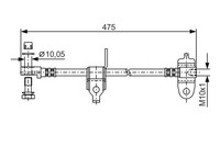 Bosch Bremsschlauch 1 987 481 045 FüR Ford