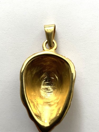 14K Gold Plate over Sterling Silver Lion Head Pendant With Ruby Eyes KYQ New - Picture 3 of 5