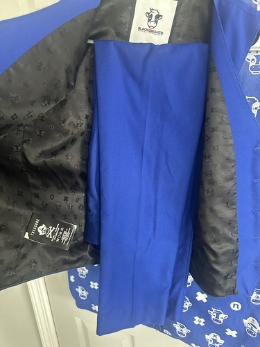 🔥Black N Blanco Boys 3 Piece Blue Suit Size 14🔥 - Picture 5 of 7