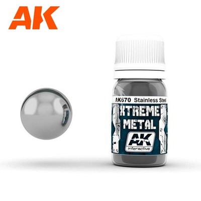 XTREME METAL - STAINLESS STEEL 30ML AK670 AK-670 AK Interactive