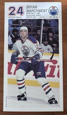 Vintage Mid 90s Edmonton Oilers Bryan Marchment Hockey Trading Card